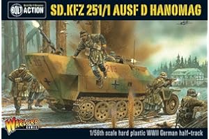 Warlord Games German Army Sd.Kfz 251/1 ausf D Hanomag halftrack - 1:56 / 28mm Plastic Scale Model Vehicle for Bolt Action Highly Detailed World War 2 Miniatures