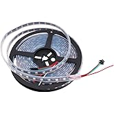 Hsthe Sea 5 Meter WS2812B 300LEDS RGB LED Strip Lights Pixels Addressable Individulally Dream Color Chasing DC5V Digital Prog