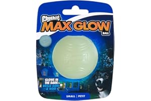 CHUCKIT! Chuck It Max Glow Dog Toy 5 cm Size S pour Chien 1 Unité