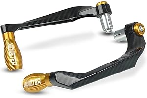 ZQSM per Ducati Monster 1100/S Evo/ABS 1200 R S 25 per Anniversario M 600 620 Moto Manubrio Freno Leve Frizione Protector Guard (Color : Gold)