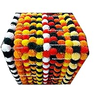 Sphinx artificial marigold fluffy flowers garlands for decoration - 5 pieces (Assorted.)