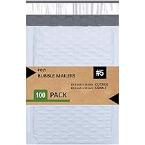 Bubble Mailers Poly Bubble Mailer Hot Pink 10.5x16 Inch Poly S #5