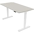 Ergotopia® Elektrisch höhenverstellbarer Schreibtisch | 5 Jahre Garantie | Ergonomischer Steh-Sitz Tisch mit Memory Funktion