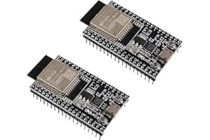 DUBEUYEW 2 Pack ESP32-DevKitC Scheda Core ESP32 Scheda di sviluppo ESP32-WROOM-32D WiFi Bluetooth Scheda di sviluppo per Arduino IDE
