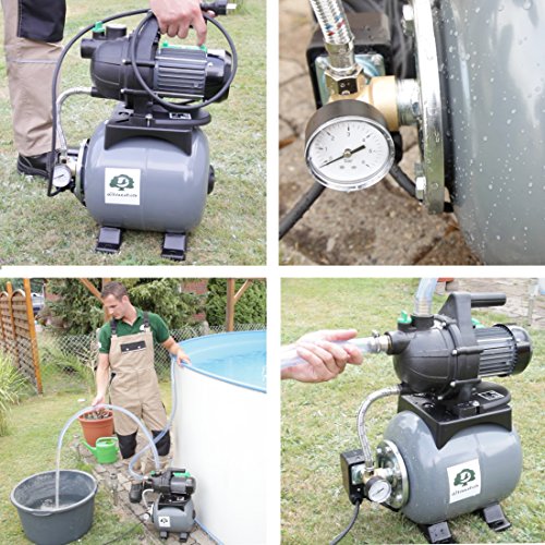 Ultranatura Hauswasserwerk AW-100, 800 Watt, Druckerhöhungsanlage mit Druckbehälter - 6