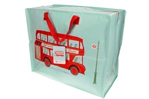 Rex London - XXL Riesentasche, Aufbewahrungstasche mit Reißverschluss - Routemaster Bus - Double Decker Bus, London Bus,, 30323