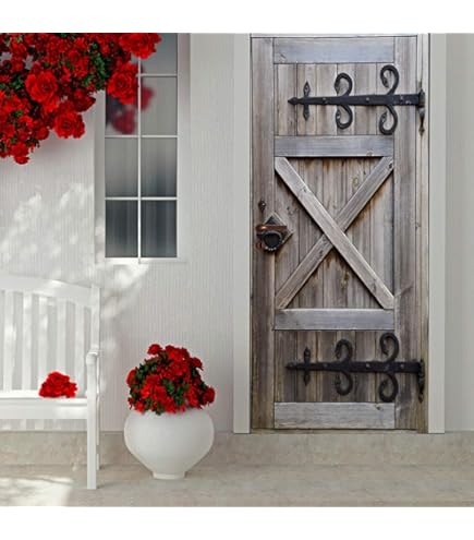 Tizhweqo Stickers Porte Trompe L'oeil Porte Blanche Porte