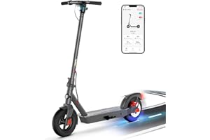 SISIGAD Trottinette électrique Adulte 10 Pouces,E Scooter 500 W Puissance Maximale, Longue Portée, 30km/7.8Ah Or 48km/10.4AH Puissance de crête 500W,Et Double Système De Freinage