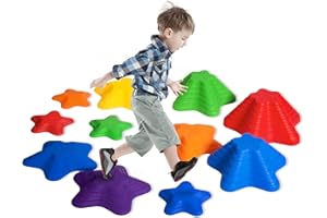 ‎ARK MIIDO Balanciersteine für kinder 11-teiliges Stapelsteine flusssteine balancieren Balance steine flußsteine groß Stepping stones kids Hügelkuppen fluss steine set