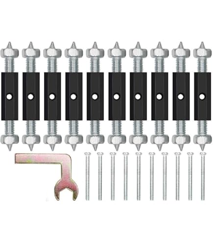 Teekit Set Riparazione Scatole Portatili Per Interruttori E Prese - 10 Staffe Metalliche + Viti - Tipo 86