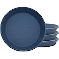 The HC Companies SLI08000DE2T056LREFP Classic Round Plastic Plant Saucer, 8", Slate Blue