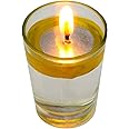 Hope Kart Magic Floating Diyas in Water Oil Bowl Wicks Batti Base Parsi Vat Foil Tealight Candles for Pooja Decoration, Round, Silver, 2 cm Diameter (300)