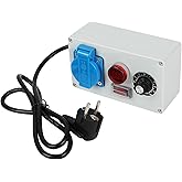 MENAYODA 2000 W Power Regulator Speed Regulator Motor Voltage Regulator 230 V Dimmer Socket