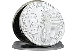 MERCOLLECTION Pièce commémorative de la déesse Isis en métal - Mystère égyptien antique - Défi Toutankhamon