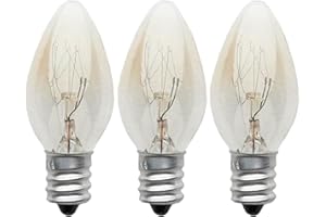 POMUROM Lampadine a incandescenza - 3/5/6/8/10/15 Pezzi Lampadine E12 Luce Calda, Vintage Lampadina Bianca Calda 10W 220V 2700K, Lampadina di Ricambio per Lampada di Sale luci notturne lampade da Tavolo