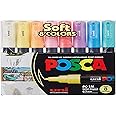 Mitsubishi Uni Posca - Pc1Mc - Extra Fine Bullet Tip Pen - Soft Colors, 8 Pc