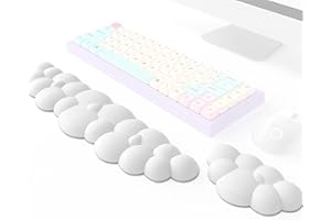 MIDINGCHAI Handgelenkstütze für Tastatur und Maus, Handballenauflage Tastatur, Ergonomisches Mauspad, Wrist Rest, Handgelenkauflage, Handauflage Tastatur für Büro und Spiele