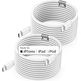 USB C to Lightning Cable 3M 2Pack[Apple MFi Certified], Poukey Fast iPhone Charger Cable for iPhone 14/13 Pro Max/Mini/12/11/
