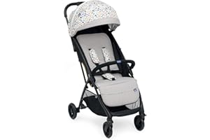 Chicco Glee, Passeggino 0+ Mesi-22 Kg, con Chiusura Automatica e Compatta, Capotte Estensibile con Trattamenti UV50+ Antipioggia, Schienale Reclinabile e Regolabile, Poggiagambe