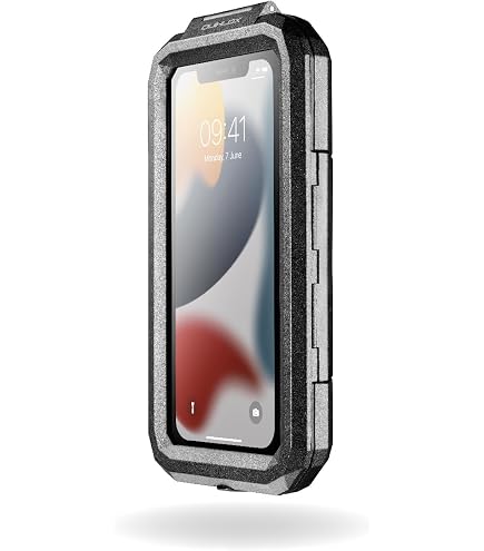 Supporto Manubrio Moto BuyBits Con Copertura Antipioggia &ndash; Per IPhone SE 1&ordf; Edizione, Nero