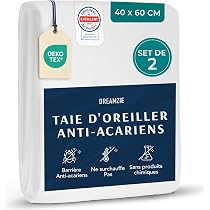 Housse Allergie Oreiller Oreiller Anti Acarien Carré (60 Cm) Sirius Blanc - Linge De Lit - Eminza Protege Oreiller 60x60 Housse Allergie Oreiller Oreiller Anti Acarien Carré (60 Cm) Sirius Blanc - Linge De Lit - Eminza Protege Oreiller 60x60