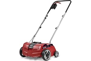 Einhell Elektrisk rivare GC-ES 1231/1 1200 W, upp till 300 m², 8 dubbla knivar, 3-stegs arbetsdjupsjustering + transportläge, fällbart styr)