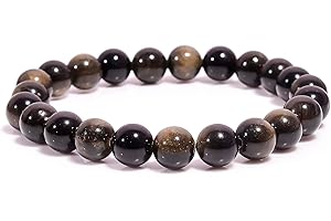 JOYASMINERALES Joyas Minerales Bracelet en Pierres Naturelles 100% Authentiques - Perles Élastiques - Confort et Élégance | Fil Coréen et Écrin à Bijou Inclus