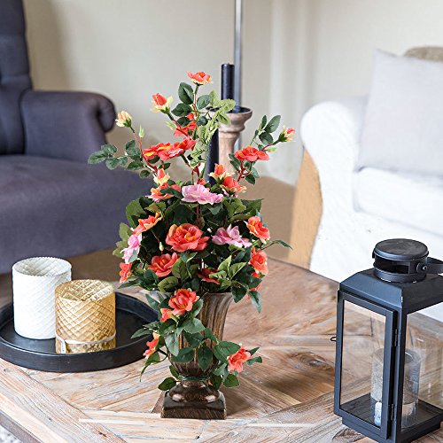 MIHOUNION Künstliche Blumen Rose Bush Bonsai Natürliche Seide Blumen Gestecke Haus Küche Tisch Dekor Hochzeit Regalen Farbkombination Blüten - 3