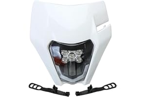 LOTFI Faro LED for motocicleta, linterna for cabeza compatible con KTM EXC EXCF SX SXF XC XCF XCW XCFW 530 450 350 300 250 150 125 (Size : A White)