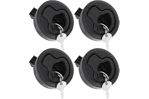 jojofuny Lot De 4 Loquets Affleurants À Claquer Pour Trappe De Bateau Verrouillables Et Résistants À La Corrosion Loquets De Porte Et Écoutille Marine Pour Bateaux Et Camping-Car