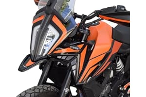 MOTO DISCOVERY Parafango anteriore per KTM 390 Adventure 2020-2023 (nero/arancione)