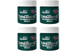 4 x La Riche Directions Semi-Permanent Hair Color Bote de 100 ml (Alpine Green)