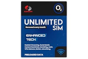 SCANCOM O2 Unlimited Data Sim Enhanced Tech Pre-Paid (2 Months from Order)