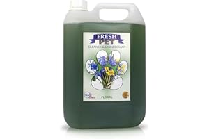Trade Chemicals Fresh Pet Kennel/Cattery Disinfectant and Deodoriser - 5L (FLORAL)