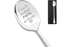CRAHALEN Cadeau Fete Des Peres,Cadeau Fete Des Peres Personnalisé,Cadeau Papa,Idee Cadeau Papa,Cadeau Pour Papa,Cadeau Anniversaire Papa,Cadeau Papa Original,Cadeau Noel Papa,Cuillère Cadeau Pour Papa