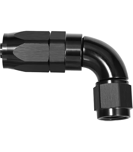 Kxpeed 90 Degree AN Fitting -10 AN Male Flare To 1/2 NPT Male Swivel Adapter