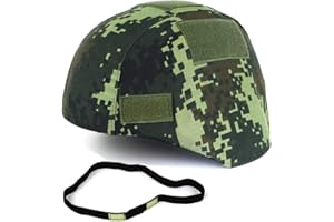WTZWY Tactical Camouflage Mich 2000 Schnelle Helmabdeckung mit Cat Eye Helmband, Outdoor Sports Airsoft Helmzubehör (ohne Helm)