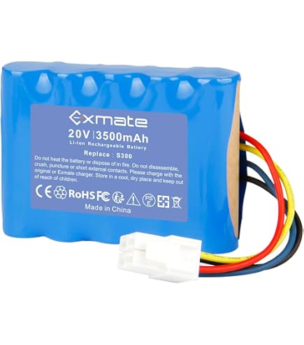 Batería De Repuesto Para Robot Cortacésped Worx Landroid - 20V 3000mAh Litio, Compatible Con Modelos S300, S500i, WR100SI, Etc.