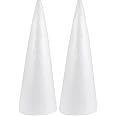 2pcs 38x13.5cm Foam Cone Cone Shapes Christmas Tree Foam Mold for DIY Modeling Craft Floral Arranging Supplies