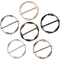 7 Pièces Scarf Buckle, Ensemble de Broches pour Vêtements Broche