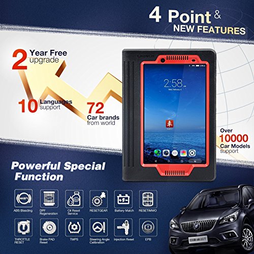 Launch X431 V (X431 Pro) Full System escáner de Tablet con dbscarii Bluetooth Connector Module universal de diagnóstico+2 años de actualización gratuita