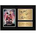 Zulu Image Spider-Man Signed by Tom Holland, Andrew Garfield & Tobey Maguire Spider Man Signed Memorabilia A4 Printed Autograph Photo Reproduction Print Picture Display No91, Black