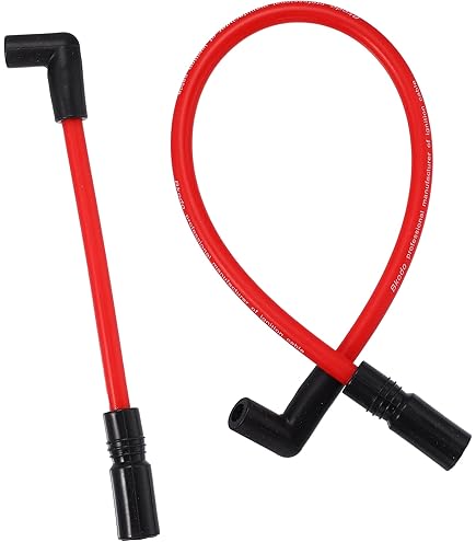 10,4mm Red Spark Plug Cables For Softail 86-99 - Foto 11