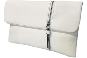 LeahWard Large Flap Envelope Clutch Bag, Women's Faux Leather Party Wedding Bag With Wrist Strap