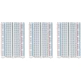 ELEGOO 3PCS 400 tie-Points breadboard, 4 Power Rails for Jumper Wire