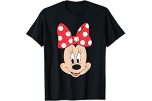 Disney Minnie Mouse Polka Dot Bow Big Face T-Shirt