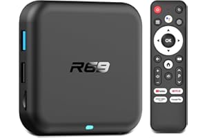 EASYTONE 2025 Android 14.0 TV Box,Android TV Boxes Quad-core ARM Cortex-A53 CPU,Support WIFI6 4K HD 3D BT5.0 Ethernet 100M H.265 Dual-WiFi 2.4G/5G USB3.0 Smart TV Box 2GB RAM 16GB ROM