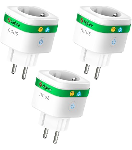 Spina intelligente 16A WiFi Energy Monitor, Compatibile con Alexa Echo e Google Home, Controllo da Remoto, Funzione Timer, Presa Wireless per IOS Android APP(1 pezzi