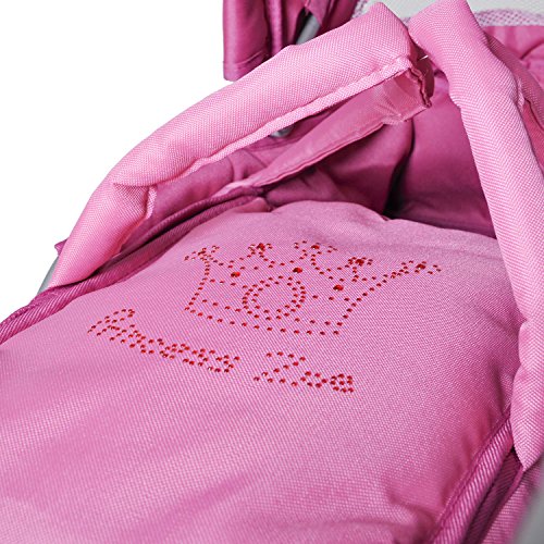 Knorrtoys.com 10405, Doll's Combi Pram Twingo S, Diamond Pink