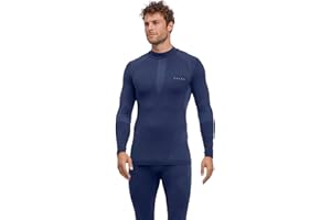 FALKE Uomo Warm Turtleneck Maglia Sportiva Tecnica Manica Lunga per Temperature da miti a Fredde Caldo Intimo Tecnico Traspiranti Asciugatura Rapida sostenibili Filo Funzionale 1 Pezzo